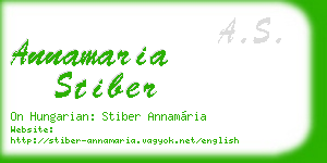 annamaria stiber business card